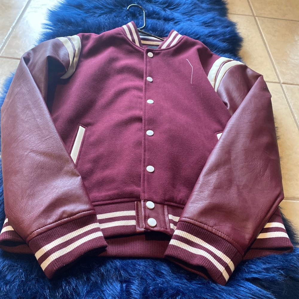 Burgundy Varsity Jacket